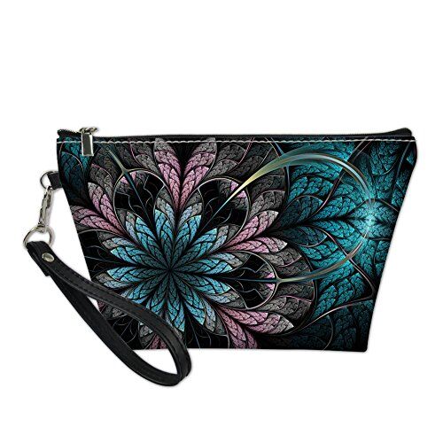 HUGS IDEA abbracci idea Froral PU Handle bag trousse da borsa verde Art Flower4 S