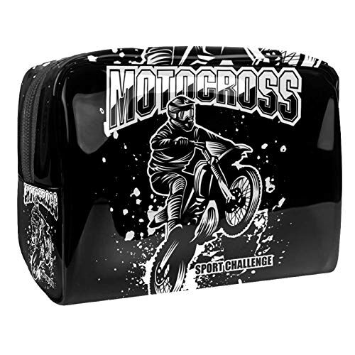 FunHOMEs Piccola borsa da viaggio per cosmetici da viaggio per donne e ragazze, impermeabile, portatile, organizer per riporre tutti i giorni, motocross sport