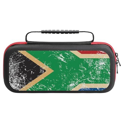 Generic0404 Bandiera della Repubblica del Sud Africa alla moda compatibile con custodia da viaggio protettiva rigida borsa da trasporto con 20 cartucce di gioco