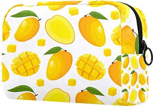 SORANO Borsa cosmetica Borsa da viaggio Borsa da viaggio Cartone Animato Mango Giallo Frutta Modello