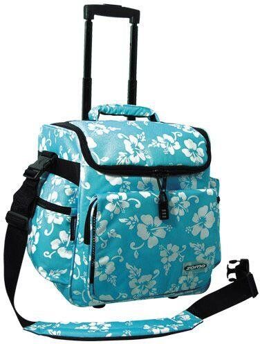 zomo Vinyl Bag Trolley blue flower