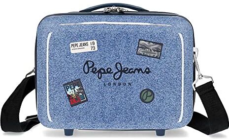 Pepe Jeans Digital Nécessaire regolabile con tracolla blu 29 x 21 x 15 cm Rigido ABS 9,14 L