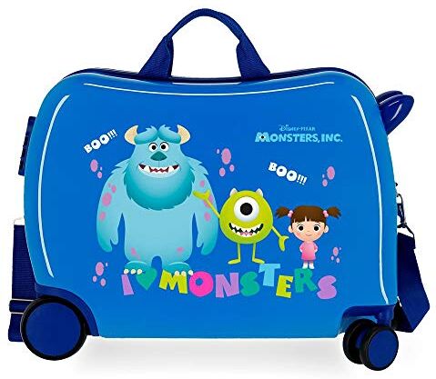 Disney Boo! Valigia per bambini blu 50 x 38 x 20 cm rigida ABS chiusura a combinazione laterale 34 l 3 kg 4 ruote bagaglio a mano