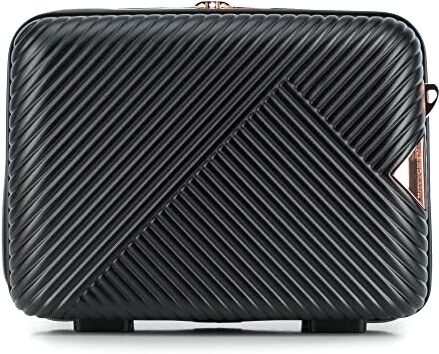 WITTCHEN Necessaire da viaggio Valigia da viaggio Bagaglio a mano Valigia cabina Valigia in Policarbonato Serratura a combinazione GL Style Linea Beauty case Nero