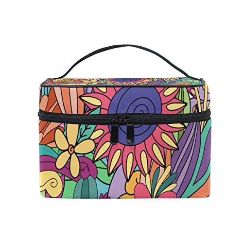 hengpai Beauty case da viaggio con farfalle colorate Multicolore 2 Taglia unica