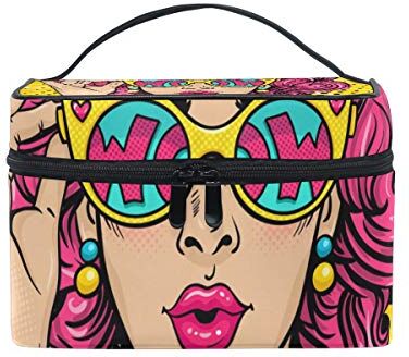 BALII Wow Comics Trousse da viaggio per cosmetici da donna e ragazza