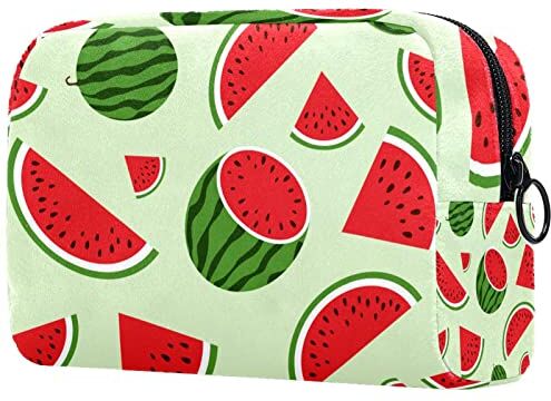 SORANO Borsa cosmetica Borsa da viaggio Borsa Estiva Frutta Anguria Rosso Verde