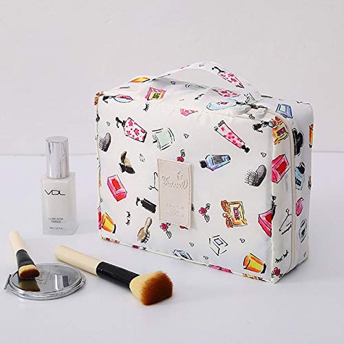 WZNB Trucco Borsa da viaggio Borse per cosmetici Borsa da toilette Borsa da toilette Borsa da viaggio portatile Custodia per trucco per donna 17 * 21 cm H4