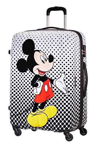 American Tourister Disney Legends Spinner L, Bagaglio per bambini, 75 cm, 88 L, Multicolore (Mickey Mouse Polka Dot)