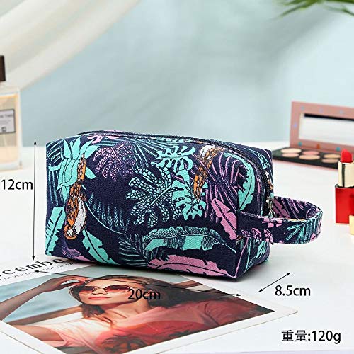 GZMM Tela cosmetica borsa da viaggio viaggio borsa di stoccaggio creativo tartaruga foglia stampa viaggio portatile toilette bag