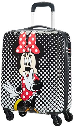 American Tourister Spin.55/20 Alfatwist 2.0, Spinner S Valigia Per Bambini Unisex Adulto, Multicolore (Minnie Mouse Polka Dot), S 55 cm 36 L