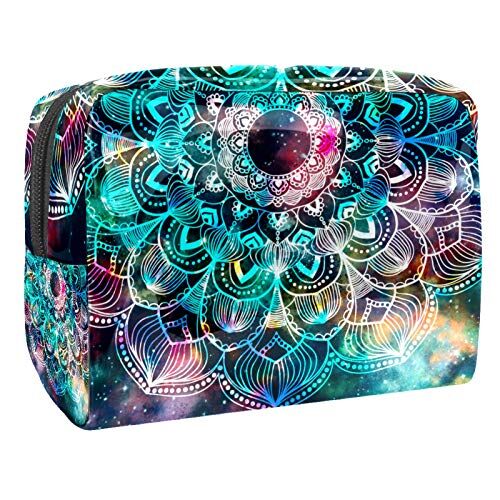 FunHOMEs Piccola borsa da viaggio per cosmetici da viaggio per donne e ragazze, impermeabile, portatile, organizer per riporre tutti i giorni, mandala galassia boho