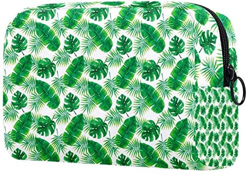 SORANO Borsa cosmetica Borsa da viaggio Tropicale Foglia Verde