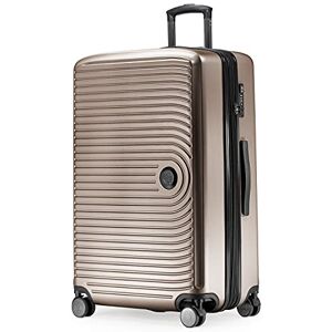 Hauptstadtkoffer Mitte Valigia Rigida Grande, TSA, 4 Ruote, Bagaglio da Stiva con Espansione di Volume di 8 cm, 77 cm, 130 L, Champagne Hauptstadtkoffer Mitte Valigia Rigida Grande, TSA, 4 Ruote, Bagaglio da Stiva con Espansione di Volume di 8 cm, 77 cm, 130 L, Champagne