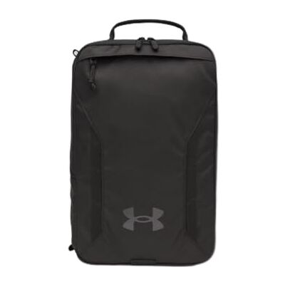 Under Armour -Adulto Unisex-Hustle Shoe Bag-Nero / / Castlerock-OSFM Under Armour -Adulto Unisex-Hustle Shoe Bag-Nero / / Castlerock-OSFM