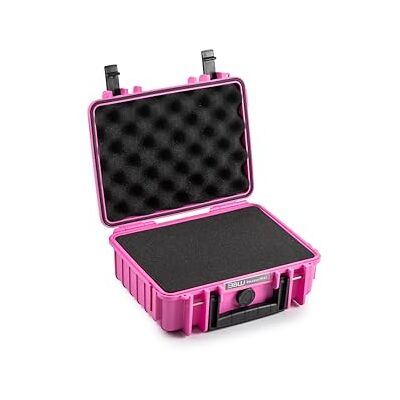 B&W International Valigetta per il trasporto Outdoor 1000 (PP.41), colore rosa, con schiuma a cubo – impermeabile (IP67), antipolvere, antiurto ed estremamente robusta, rosa., Typ 1000 Innenmaß B&W International Valigetta per il trasporto Outdoor 1000 (PP.41), colore rosa, con schiuma a cubo – impermeabile (IP67), antipolvere, antiurto ed estremamente robusta, rosa., Typ 1000 Innenmaß