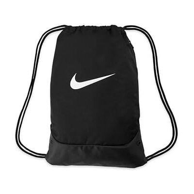 Nike Unisex Brsla Drawstrng X Borsa sportiva Black/Black/White One Size Nike Unisex Brsla Drawstrng X Borsa sportiva Black/Black/White One Size