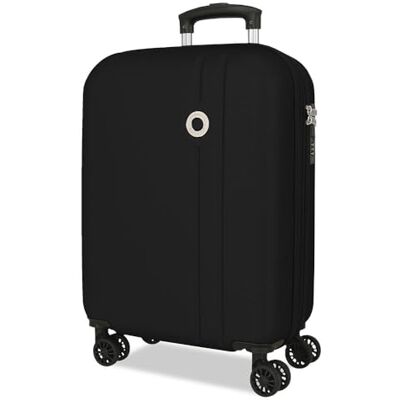 ROLL ROAD Menorca Nero Valigia da Cabina 38x55x20 cm Rigido ABS Lucchetto a Combinazione Integrato 35L 2.6kg 4 Doppie Ruote Estensibile Bagaglio a Mano ROLL ROAD Menorca Nero Valigia da Cabina 38x55x20 cm Rigido ABS Lucchetto a Combinazione Integrato 35L 2.6kg 4 Doppie Ruote Estensibile Bagaglio a Mano