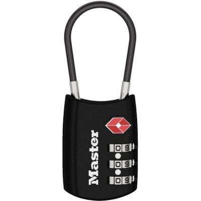 Master Lock 4688D Accettato Set Your Own Combinazione TSA Approvato Lucchetto Bagagli, Nero, 1 Pacco Master Lock 4688D Accettato Set Your Own Combinazione TSA Approvato Lucchetto Bagagli, Nero, 1 Pacco