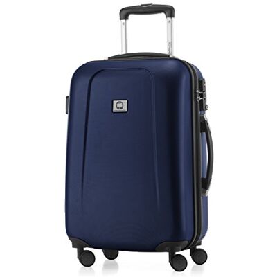 Hauptstadtkoffer Wedding Bagaglio a mano Valigia Trolley da Cabina rigido TSA ABS 4 ruote, 55 cm, 42 litri, Blu Scuro Hauptstadtkoffer Wedding Bagaglio a mano Valigia Trolley da Cabina rigido TSA ABS 4 ruote, 55 cm, 42 litri, Blu Scuro