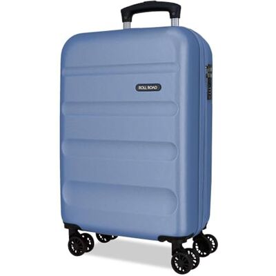 ROLL ROAD Flex Denim Valigia da Cabina 35x55x20 cm Rigido ABS Chiusura a Combinazione Laterale 33L 2.5kg 4 Doppie Ruote Estensibile Bagaglio a Mano ROLL ROAD Flex Denim Valigia da Cabina 35x55x20 cm Rigido ABS Chiusura a Combinazione Laterale 33L 2.5kg 4 Doppie Ruote Estensibile Bagaglio a Mano
