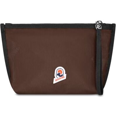 Invicta Pochette Nebary Uomo Donna, Marrone, Reversibile da Viaggio e Tempo Libero, Portaoggetti con Chiusura Zip, Organizer per Borsa Zaino e Valigia, 17 x 27 x 5 cm Invicta Pochette Nebary Uomo Donna, Marrone, Reversibile da Viaggio e Tempo Libero, Portaoggetti con Chiusura Zip, Organizer per Borsa Zaino e Valigia, 17 x 27 x 5 cm