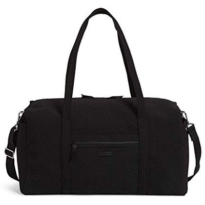 Vera Bradley Borsone da viaggio in microfibra, taglia L, Nero, Taglia unica Vera Bradley Borsone da viaggio in microfibra, taglia L, Nero, Taglia unica