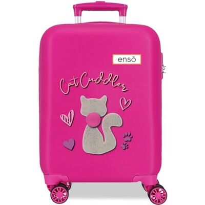Enso Cat Cuddler Valigia da cabina, Rosa, 33x50x20 cms, Valigia 50 Enso Cat Cuddler Valigia da cabina, Rosa, 33x50x20 cms, Valigia 50
