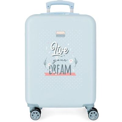 MOVOM Live Your Dreams Valigia da cabina blu, 38 x 55 x 20 cm, rigida ABS, chiusura a combinazione laterale, 35 l, 2 kg, 4 ruote doppie bagaglio a mano, blu, Valigia cabina MOVOM Live Your Dreams Valigia da cabina blu, 38 x 55 x 20 cm, rigida ABS, chiusura a combinazione laterale, 35 l, 2 kg, 4 ruote doppie bagaglio a mano, blu, Valigia cabina