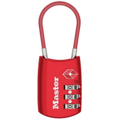 Master Lock 4688DRED TSA Accettato Lucchetto Bagagli, Rosso by Master Lock 4688DRED TSA Accettato Lucchetto Bagagli, Rosso by