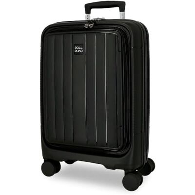 ROLL ROAD Acadia Nero Valigia da Cabina 35x55x20 cm Rigido Polipropilene Chiusura a Combinazione Laterale 35L 2.8kg 4 Doppie Ruote Bagaglio a Mano ROLL ROAD Acadia Nero Valigia da Cabina 35x55x20 cm Rigido Polipropilene Chiusura a Combinazione Laterale 35L 2.8kg 4 Doppie Ruote Bagaglio a Mano