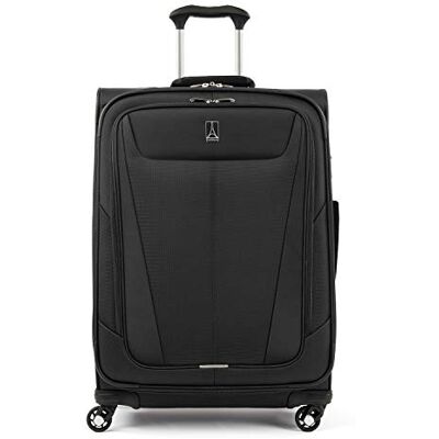 Travelpro Maxlite 5 Valigia espandibile da 63,5 cm, Nero, Checked-Medium 25-Inch, Maxlite 5 Softside Trolley espandibile con ruote girevoli Travelpro Maxlite 5 Valigia espandibile da 63,5 cm, Nero, Checked-Medium 25-Inch, Maxlite 5 Softside Trolley espandibile con ruote girevoli