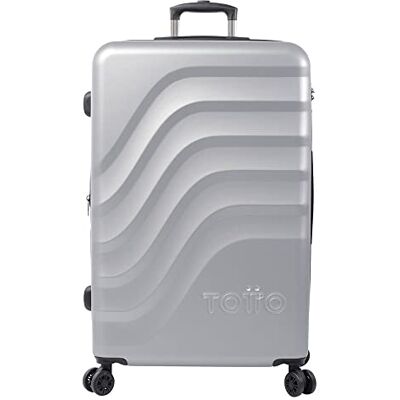 Totto Valigia Rigida Grande, Modello Bazy+, 50 x 79 x 30,5 cm, Capacità 00 L, Espandibile, Alta Resistenza agli Urti, Ruote 360º, Maniglia Telescopica, Cinghie Interne, Lucchetto TSA, Colore Grigio Totto Valigia Rigida Grande, Modello Bazy+, 50 x 79 x 30,5 cm, Capacità 00 L, Espandibile, Alta Resistenza agli Urti, Ruote 360º, Maniglia Telescopica, Cinghie Interne, Lucchetto TSA, Colore Grigio