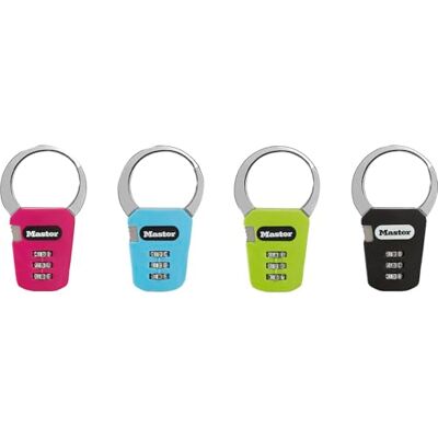 Master Lock Lucchetto per zaini con combinazione, Colore casuale, 7.1 x 8.4 x 1.2 cm Master Lock Lucchetto per zaini con combinazione, Colore casuale, 7.1 x 8.4 x 1.2 cm