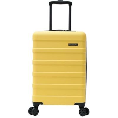 Cabin Max Anode Bagaglio a mano, valigia leggera, rigida, con 4 ruote, serratura a combinazione, colore: giallo Toscano, 55 x 35 x 25 cm, per scale Cabin Max Anode Bagaglio a mano, valigia leggera, rigida, con 4 ruote, serratura a combinazione, colore: giallo Toscano, 55 x 35 x 25 cm, per scale