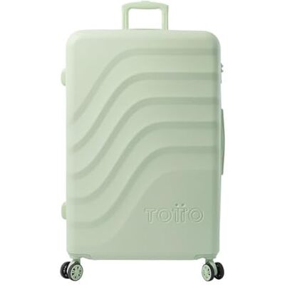 Totto Valigia Rigida Grande, Modello Bazy+, 50 x 79 x 30,5 cm, Capacità 100 L, Espandibile, Resistenza agli Urti, Ruote 360º, Maniglia Telescopica, Cinghia Interna, Lucchetto TSA, Colore Verde Totto Valigia Rigida Grande, Modello Bazy+, 50 x 79 x 30,5 cm, Capacità 100 L, Espandibile, Resistenza agli Urti, Ruote 360º, Maniglia Telescopica, Cinghia Interna, Lucchetto TSA, Colore Verde