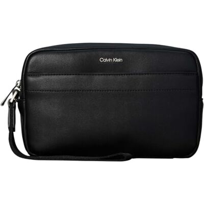 Calvin Klein LV04D1277G Kit Dopp da uomo, con tasca rialzata, con manico, nero (nero), taglia unica Calvin Klein LV04D1277G Kit Dopp da uomo, con tasca rialzata, con manico, nero (nero), taglia unica