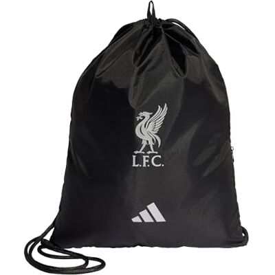 Adidas Unisex Adulto Liverpool Fc Shoe Bag, black/silver met., One Size Adidas Unisex Adulto Liverpool Fc Shoe Bag, black/silver met., One Size