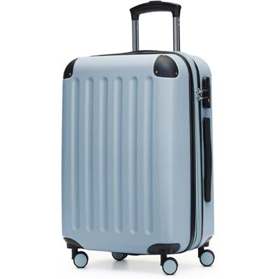 Hauptstadtkoffer SPREE Bagaglio a mano, Valigia rigida, Trolley espandibile, 4 ruote doppie, TSA, 55 cm, 42 litri, Piscina blu Hauptstadtkoffer SPREE Bagaglio a mano, Valigia rigida, Trolley espandibile, 4 ruote doppie, TSA, 55 cm, 42 litri, Piscina blu