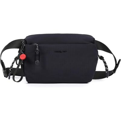 Hedgren JUN Waistbag Versatile borsa a tracolla in materiale riciclato, impermeabile, 1,3 l, nero, borsa da viaggio urbana unisex, Blu Vulcaniano, One Size, Moderno casual urbano con un look Hedgren JUN Waistbag Versatile borsa a tracolla in materiale riciclato, impermeabile, 1,3 l, nero, borsa da viaggio urbana unisex, Blu Vulcaniano, One Size, Moderno casual urbano con un look