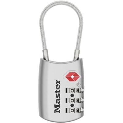 Master Lock 4688D Set Your Own Combinazione TSA Approvato Lucchetto Bagagli, Argento, 1 Pacco Master Lock 4688D Set Your Own Combinazione TSA Approvato Lucchetto Bagagli, Argento, 1 Pacco