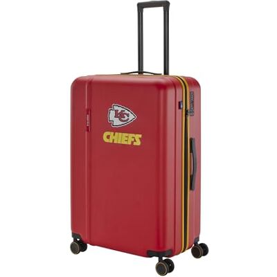 travelite NFL Valigia Rigida Kansas City Chiefs Taglia L, valigia grande da viaggio con lucchetto TSA, trolley ABS con 4 doppie ruote, 51 x 76 x 30,5 cm, 4,4 kg, 103 L travelite NFL Valigia Rigida Kansas City Chiefs Taglia L, valigia grande da viaggio con lucchetto TSA, trolley ABS con 4 doppie ruote, 51 x 76 x 30,5 cm, 4,4 kg, 103 L
