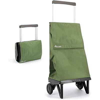 Rolser Carrello Portaspesa Plegamatic MF Pieghevole 2 Ruote Kaki Rolser Carrello Portaspesa Plegamatic MF Pieghevole 2 Ruote Kaki