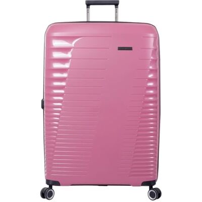 Totto Valigia rigida Traveller Valigia grande Deco rose Colore rosa Sistema espandibile Sistema TSA Fodera in poliestere Totto Valigia rigida Traveller Valigia grande Deco rose Colore rosa Sistema espandibile Sistema TSA Fodera in poliestere
