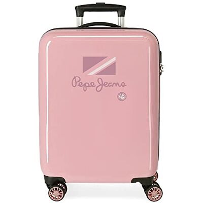 Pepe Jeans Enso Holi Valigia da cabina rosa 38 x 55 x 20 cm Rigida ABS Chiusura a combinazione laterale 34 L 2 kg 4 ruote doppie equipaggiamento a mano, Rosa, Valigia da cabina Pepe Jeans Enso Holi Valigia da cabina rosa 38 x 55 x 20 cm Rigida ABS Chiusura a combinazione laterale 34 L 2 kg 4 ruote doppie equipaggiamento a mano, Rosa, Valigia da cabina