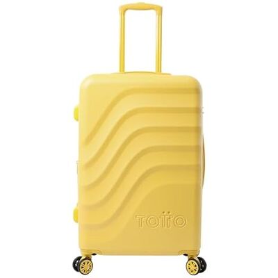 Totto Valigia Rigida Media, Modello Bazy+, 43,5 x 69 x 26 cm, Capacità 64 L, Espandibile, Resistenza agli Urti, Ruote 360º, Maniglia Telescopica, Cinghie Interne, Lucchetto TSA, Colore Super Limone Totto Valigia Rigida Media, Modello Bazy+, 43,5 x 69 x 26 cm, Capacità 64 L, Espandibile, Resistenza agli Urti, Ruote 360º, Maniglia Telescopica, Cinghie Interne, Lucchetto TSA, Colore Super Limone
