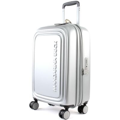 Mandarina Duck Logoduck + Trolley Cabin Exp, Bagaglio Valigia Unisex Adulto, Argento (Silver), 35x55x23/26(LxHxW) Mandarina Duck Logoduck + Trolley Cabin Exp, Bagaglio Valigia Unisex Adulto, Argento (Silver), 35x55x23/26(LxHxW)