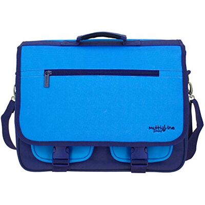 Grafoplás Mochiband Multiline Zaino a tracolla, 37,5 x 28 x 13,5 cm, blu, 37.5 x 28 x 13.5 cm, Multiline Grafoplás Mochiband Multiline Zaino a tracolla, 37,5 x 28 x 13,5 cm, blu, 37.5 x 28 x 13.5 cm, Multiline