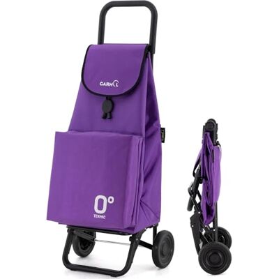 Garmol Carrello della spesa termico pieghevole da 55 litri Tasca termica interna da 11 litri Carrello della spesa 2 ruote grande capacità pieghevole Carrello pieghevole colore viola Garmol Carrello della spesa termico pieghevole da 55 litri Tasca termica interna da 11 litri Carrello della spesa 2 ruote grande capacità pieghevole Carrello pieghevole colore viola