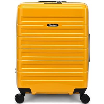 Eminent Voyager Valigia Trolley Bagaglio a Mano 55x40x20, Espandibile Valigia cabina rigida, policarbonato Makrolon, 2,7 kg, 39L, espandibile 55x40x20/23, lucchetto TSA, 4 ruote, Giallo Eminent Voyager Valigia Trolley Bagaglio a Mano 55x40x20, Espandibile Valigia cabina rigida, policarbonato Makrolon, 2,7 kg, 39L, espandibile 55x40x20/23, lucchetto TSA, 4 ruote, Giallo
